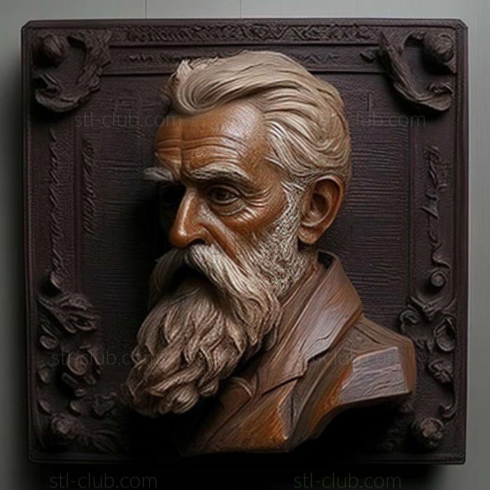 3D model William Merritt Chase American artist (STL)